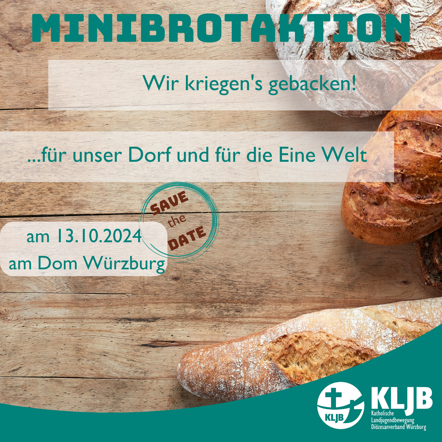 Minibrotaktion am Würzburger Dom